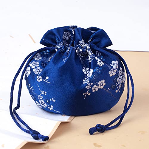 4 Bolsitas Chinas Tradicionales Scent Bag Flor Azul miniatura 1