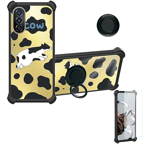 Aroepurt Funda para Huawei Nova Y71 Funda Compatible con Huawei Nova Y71 Case Carcasa Soporte Cover [con 9H Dureza HD Protector Pantalla] PC + Silicona DJH-NN