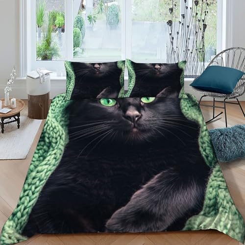 Housse de couette microfibre imprimé 3D animaux de qualité supérieure 200x200 - 3