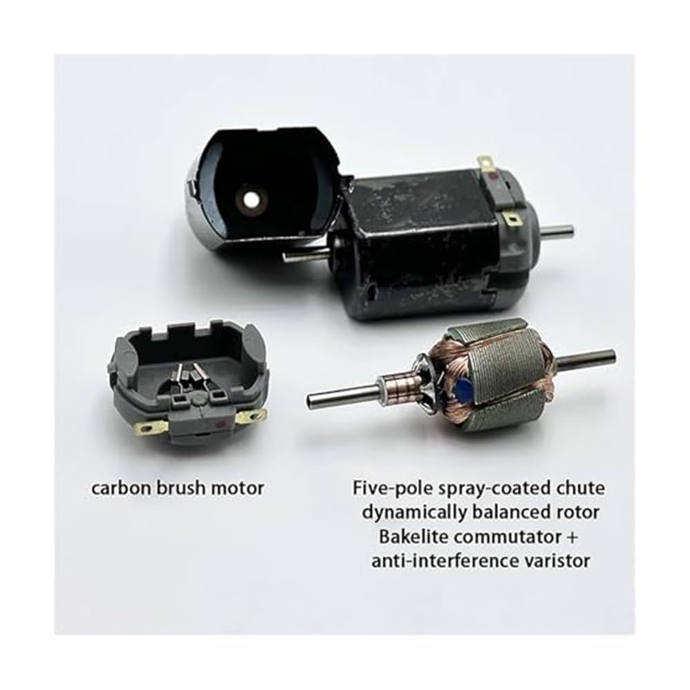 Motor de Arranque 1 pieza FK-130 Escobilla de carbón Arranque electrónico Rotor 5 polos CC 12 V-24 V Eje doble alta velocidad Copia de seguridad