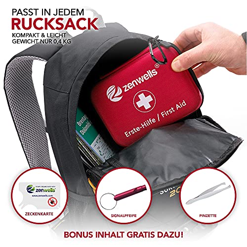 First Aid Kit Bag - Small Safety Emergency Supplies for Travel, Car, Camping, Sports - Compact and Robust Medical Kit… - Image 4