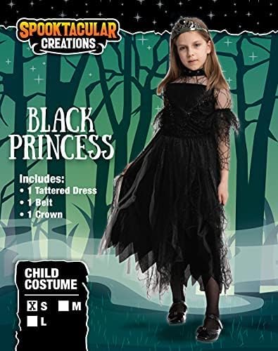 Disfraz Princesa Negro para Niñas Halloween miniatura 6
