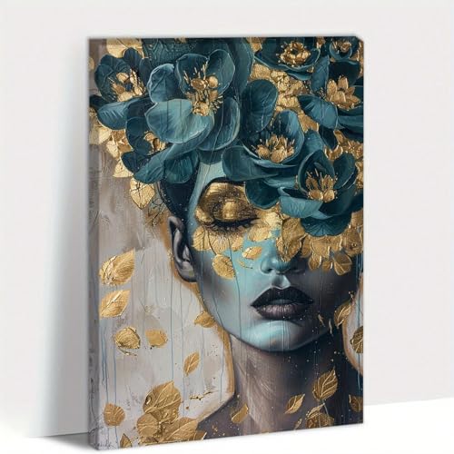 Impression d'art sur toile haut de gamme de fleurs et papillons colorés