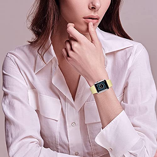 Sport Watch Band Compatible with Apple Watch Band 38mm 40mm 41mm 42mm 44mm 45mm 46mm 49mm Women Men, Soft Silicone Replacement Strap with Classic Clasp for iWatch Ultra SE Series 10/9/8/7/6/5/4/3/2/1 (Wine, 38mm/40mm/41mm/42mm(Series 10) M/L) by LINXICEN - Used condition - Image 2