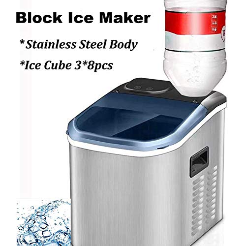 Máquina para hacer cubos de hielo portátil acero inoxidable miniatura 6