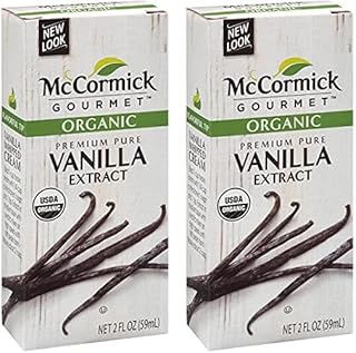 McCormick Gourmet Organic Premium Pure Vanilla Extract, 2 fl oz (Pack of 2)
