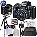 Canon EOS M50 Mirrorless Camera w/15-45mm (Black) + 2 x 32GB + Deluxe Photo Bundle