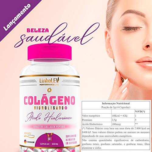 Colágeno Verisol® + Ácido Hialurônico 60 caps