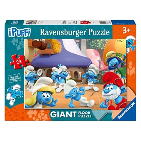 Ravensburger 03136 Puzzle Kinder 24 Giant Boden Schlümpfe Cover