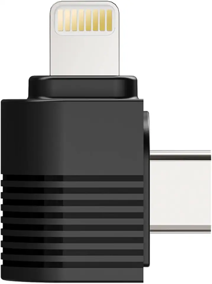 ULANZI A013 Adaptador OTG USB C para Lightning suporta audio,lapelas para iphone 14/13/12/11/iPad, Leitor de cartão de câmera, teclado, mouse, unidade flash USB (1, preto)