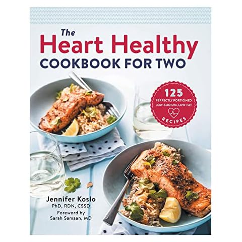 The Heart Healthy Cookbook for Two: 125 Perfectly Portioned Low Sodium, Low Fat Recipes Cover