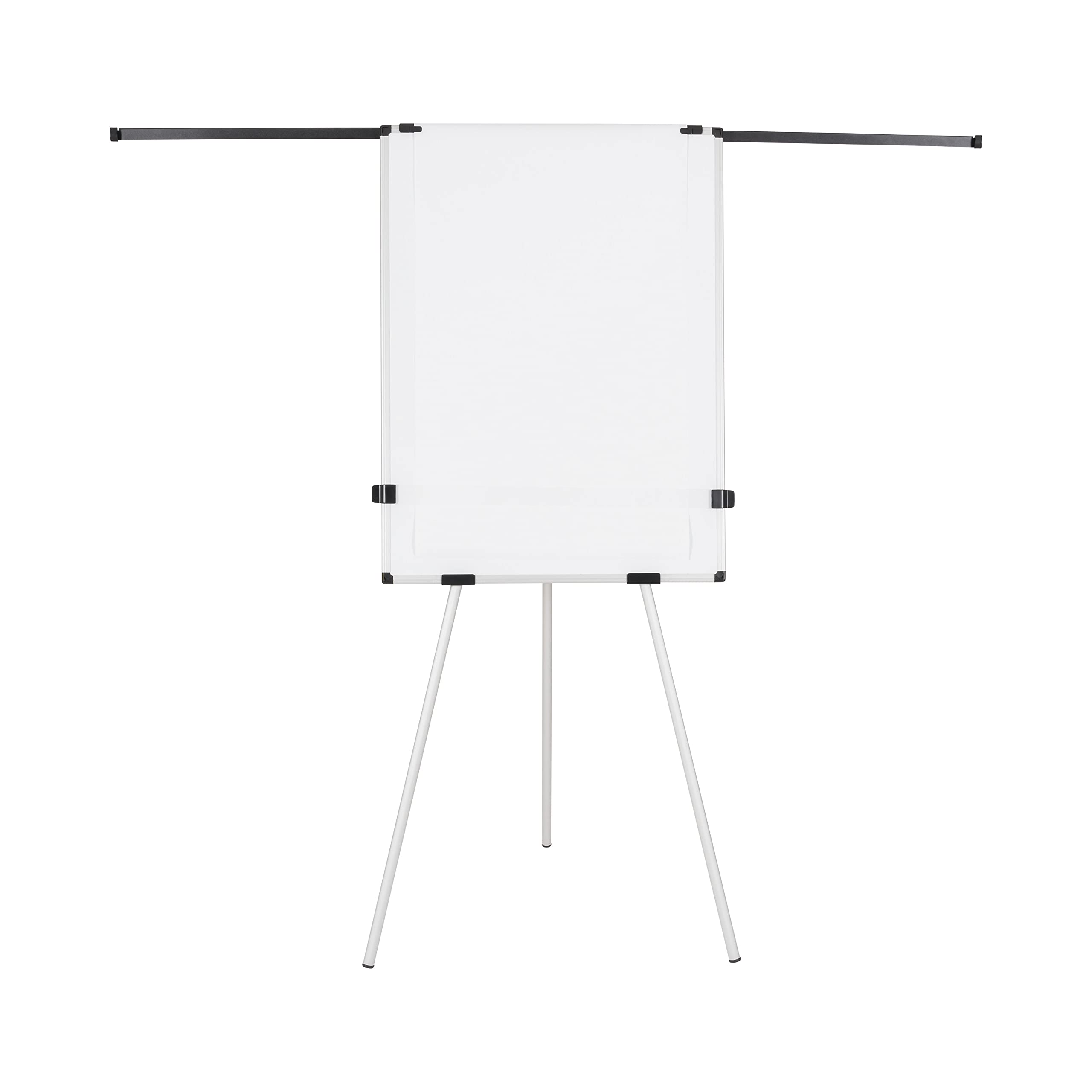 Bi-Office Earth Kyoto Lavagna Portablocco Treppiede, Con Rotolo Di Carta, Con Bracci Estensibili, 70 x 100 cm (formato euro), Superficie Magnetica e Cancellabile A Secco, Cornice In Alluminio