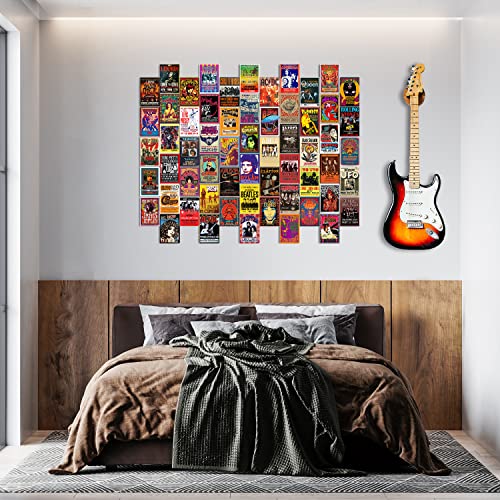 Woonkit Woonkit 60 Pc Vintage Rock Band Posters, 70S 80S 90S Retro Concert Prints, Bedroom Wall Art thumb #5