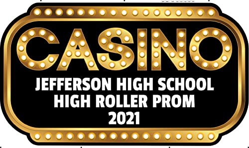 Personalized High Roller Casino Arch Sign - Party Decor - 1 Piece