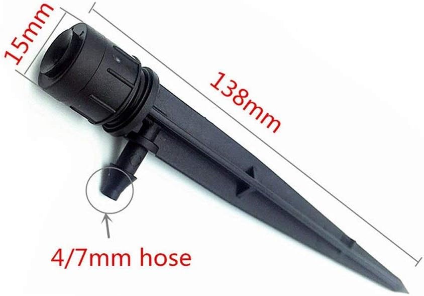 Gardening Watering System Tools 360 Degrees Spray Nozzle 1/4 Inch Hose 100Pcs Adjustable Garden Sprinkler Insertion Land Agricultura Orchard Irrigation