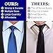 100 Plastic Collar Stays for Men's Dress Shirts – Collar Inserts (Classic White Variety Pack)