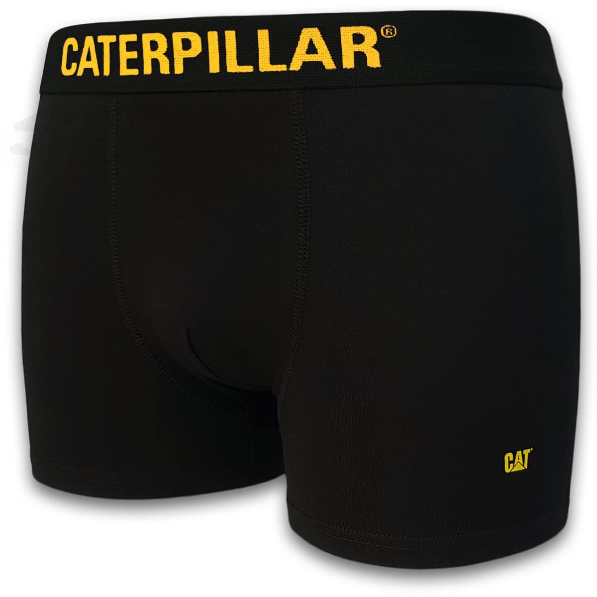 CAT Caterpillar Boxershorts Schwarz | Größen M, L, XL, XXL, XXXL, 2XL, 3XL | Herren Boxer Short Unterhosen | Retro Shorts Etikettenlos | 4er | 8er | 12er Pack