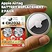 Apple AirTag Battery - 2-Pack CR2032 Button Lithium 3V - Replacement Cell Batteries for Airtags - Cover Fit Apple Tracker Power Accessory