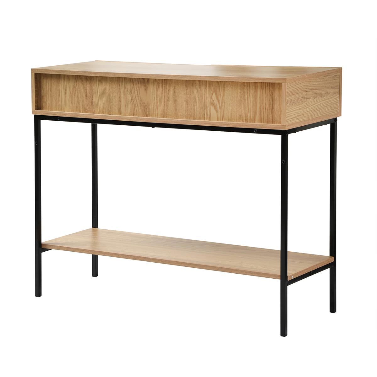 Casâme Console 2 Cassetti 1 Ripiano Decorazione in Legno - L100 cm