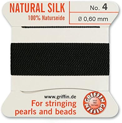 Griffin Bead Cord 100% Natural Silk Black #4
