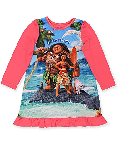 Disney Moana Toddler Girls Dorm Nightgown Pajamas (2T, Pink)