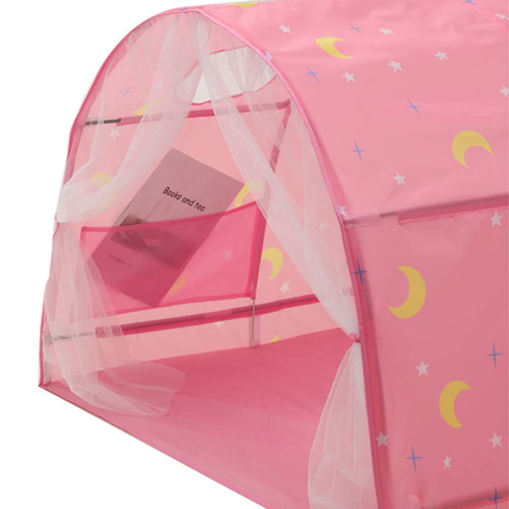 Tenda Da Gioco Per Bambini KORIMEFA - Casetta Portatile Per Interni Ed Esterni, Rosa - Foto 10