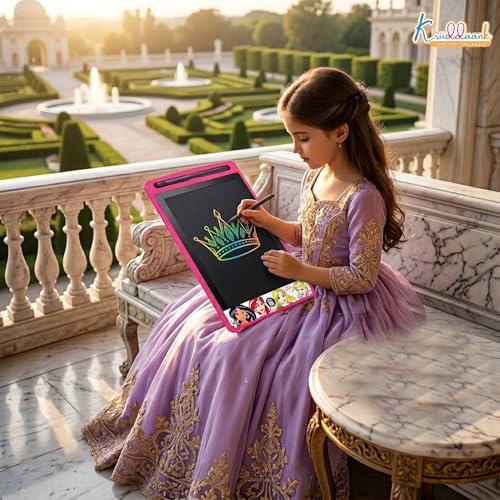 Image of Pack of 4 LCD Writing Tablet 8.5 Inch Colorful Doodle Board for Kids,Educational Electronic Drawing Pad, Reusable Learning Toy & Travel Essentials|Birthday Gift for Boys & Girls(Multicolor)