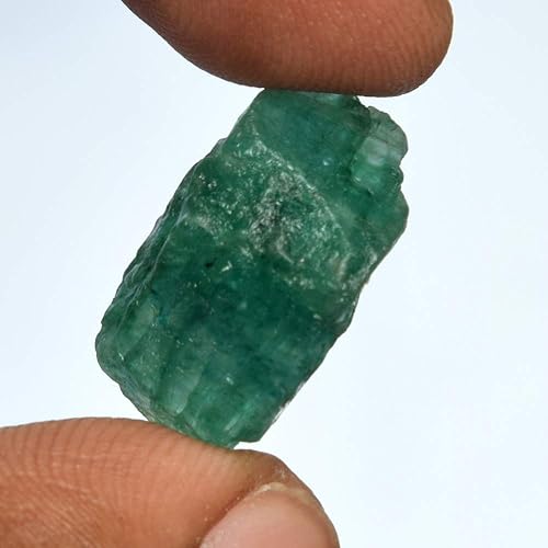 Miniatura 2 de GEMHUB Esmeralda verde cruda 13.50 Ct cristal curativo, piedra natural de cristal esmeralda en bruto, Gema, Zambian - esmeralda verde