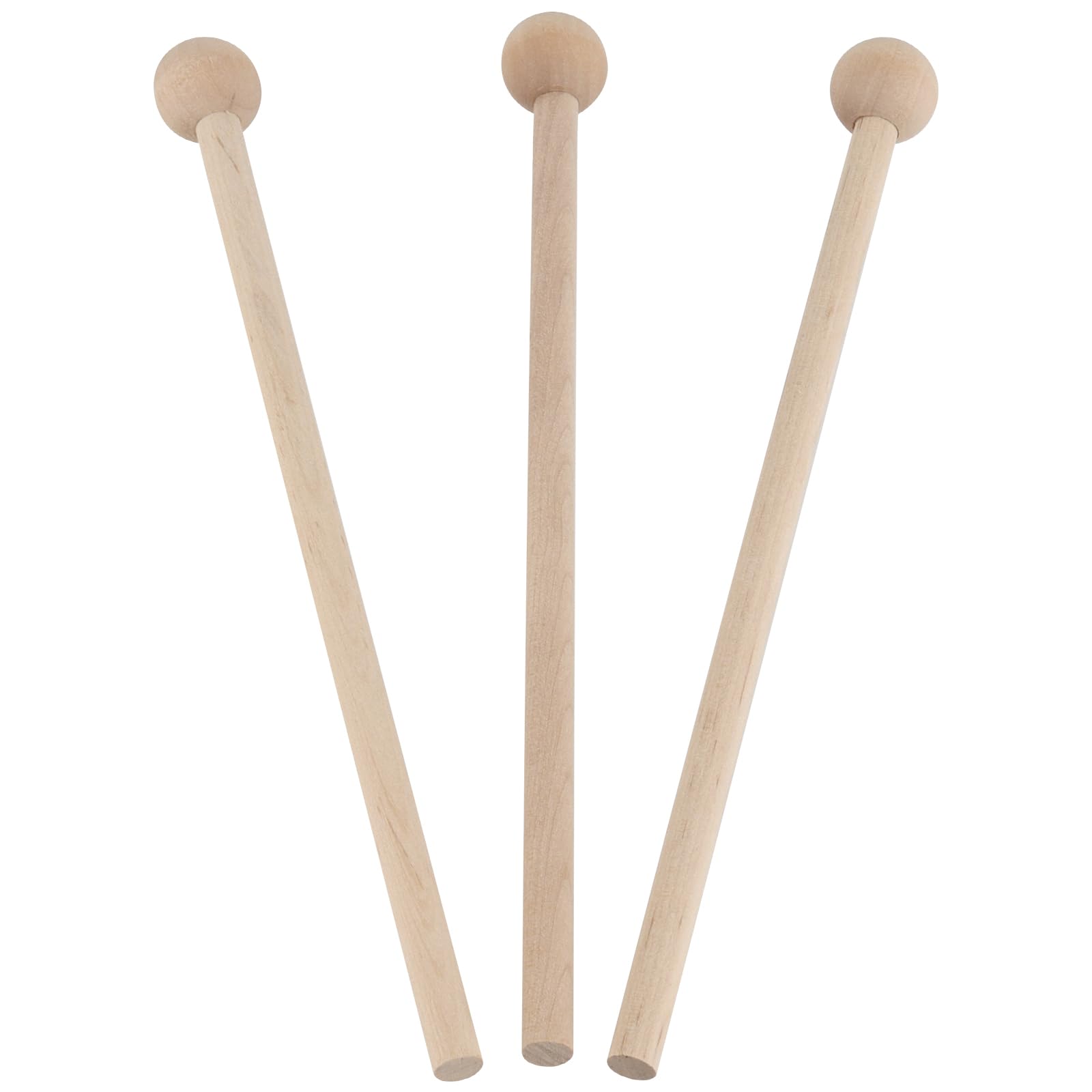 YUENPUN 20 PCS Wood Mallets Percussion Sticks, Round Head Chime Mallet, Xylophone Mallet Percussion Sticks - Image 4