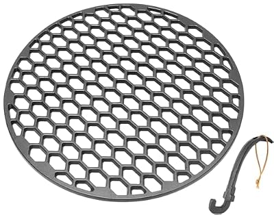 soldbbq 8835 Cast Iron Grill Grate for Weber 22" Kettle Grill Cooking Grate Replacement Part for 22 Inch Weber Performer and Premium Charcoal Grills