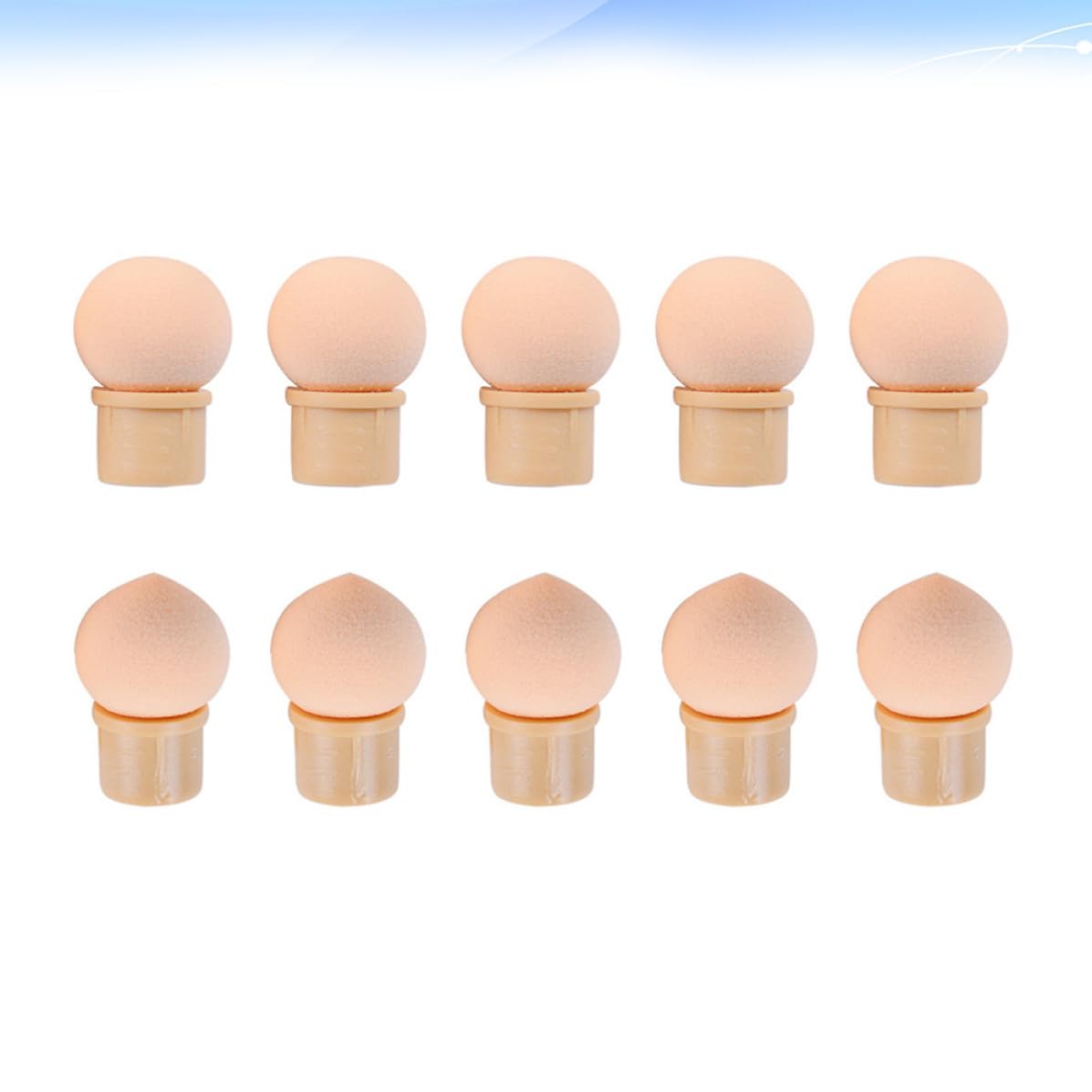 10pcs Manicure Pen Tip Replacement Kit Sponge Dotting Tool