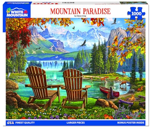 Puzzle de 1000 piezas White Mountain Paisaje Escénico, Paraíso de Montaña | piezas grandes, regalo para adultos y familia, 24"x30" miniatura 2