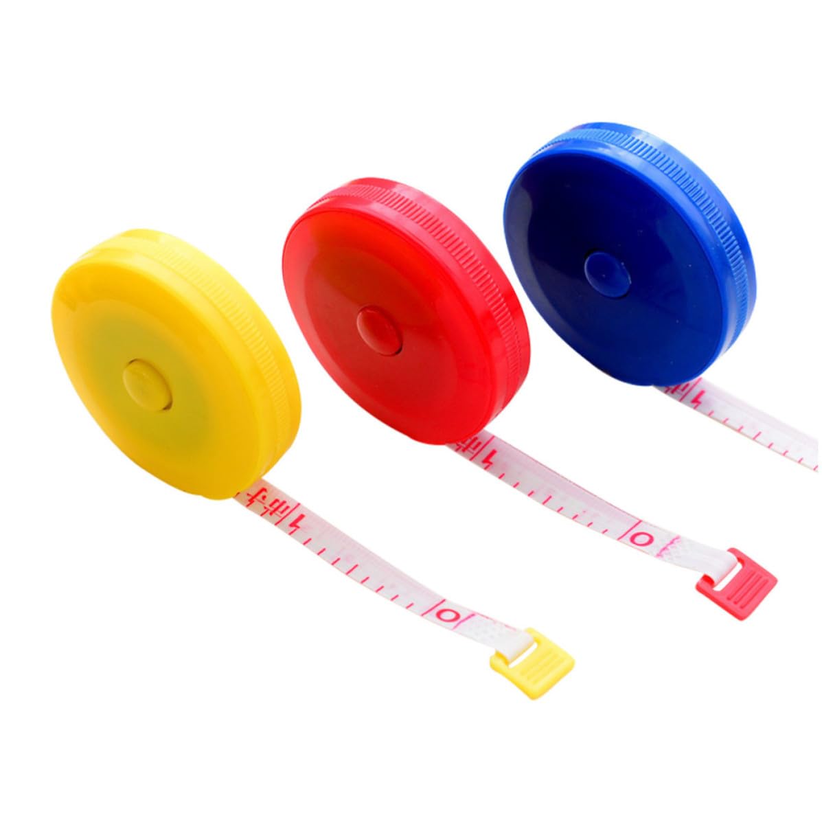 Retractable Tape Measure Creative Plastic for Body Measuring 3 Pcs