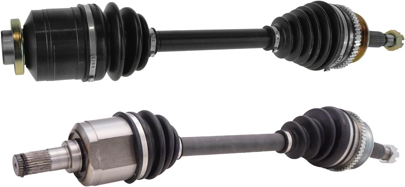 TRQ Front CV Axle Shaft Assembly Set Driver & Passenger Side Compatible with 2001-2006 Hyundai Santa Fe