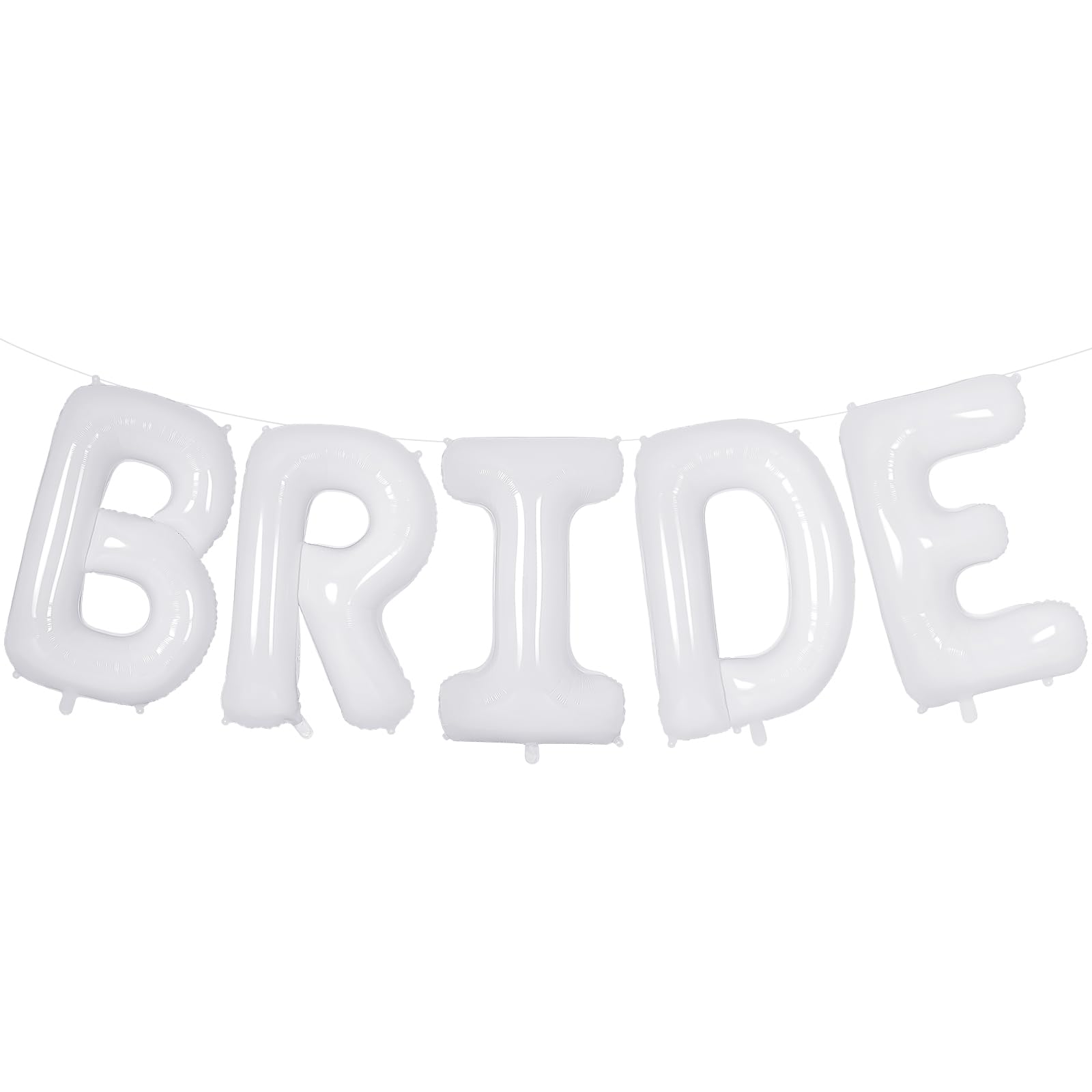 40 Inch White BRIDE Balloons, Giant Bride To Be Balloons, Bride Letter Balloons, Bachelorette Party Balloon, Bridal Photo ...