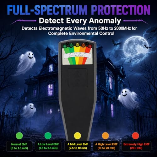 Kit paranormal premium 11 piezas con medidor EMF y grabador EVP miniatura 4
