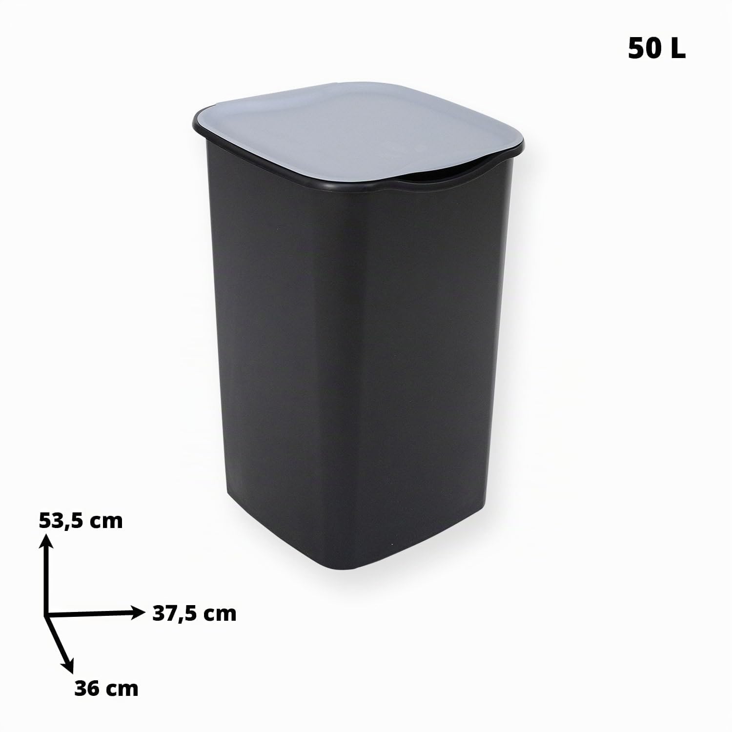 Sicignano | Set Pattumiere Riciclo con Coperchio Raccolta Differenziata Carta Vetro Plastica 50 Litri, 15 Sacchetti Neutri, con Paletta e Appendiscope Colori Assortiti