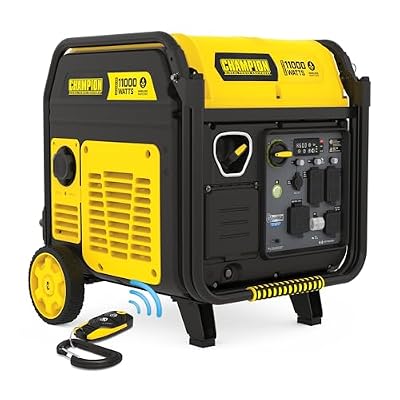 Champion Power Equipment 11,000-Watt Wireless Remote Start Home Backup Portable Inverter Generator with Quiet Technology and Free 3-Year Warranty
