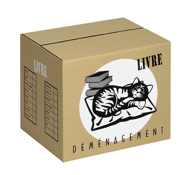 Carton de déménagement grand format pour vêtements et linge de maison