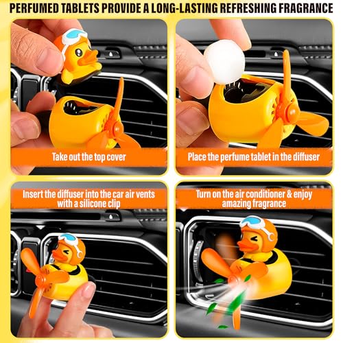 Image of Car Dіffusеr Air Freshener Car Decor - Air Freshener Diffuser Duck Саr Accessories Duck Аіr Freshener Vent Accessories Cute Diffuser - Cute Аir Frеshеnеrs for Саr Decorations