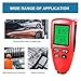 Thickness Gauge. 0-2000um Coating Thickness Gau Digital Car Paint Film Thickness Tester Metal Plating Width Measuring Instrument Tool HW-300PRO .Industrial(Black)