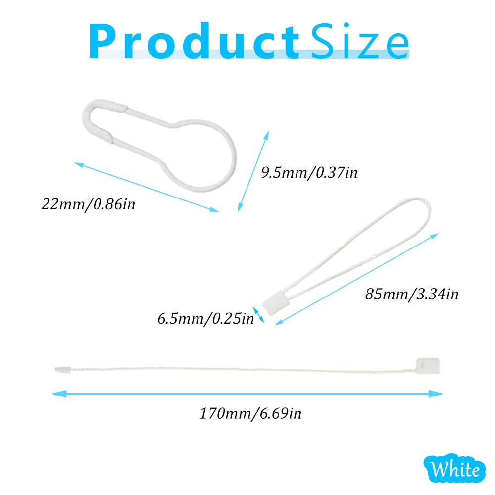 1000 Stück Sicherheitsnadeln Pink - Metall Glühbirnen Nadeln