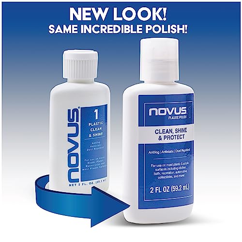 NOVUS-PK2-2 | Plastic Clean & Shine #1, Fine Scratch Remover #2 and Polish Mates Pack | 2 Ounce Bottles - Image 3