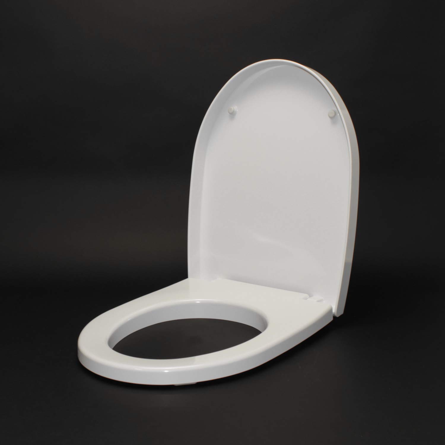 Copriwater per ESEDRA BULL come ORIGINALE TERMOINDURENTE BIANCO cerniera inox normale o rallentata soft close