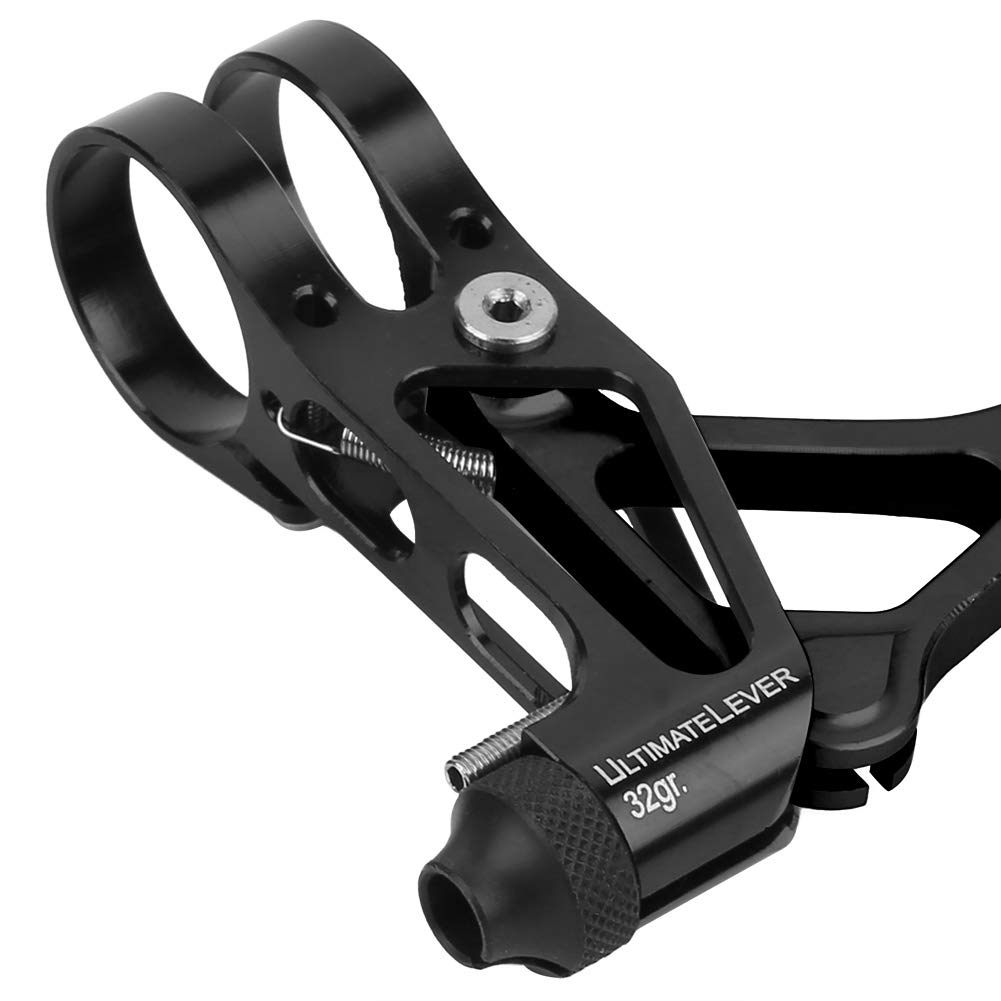 Rower górski kierownica hamulca rowerowy uchwyt dźwigni hamulca ze stopu aluminium regulowany (Cały czarny)