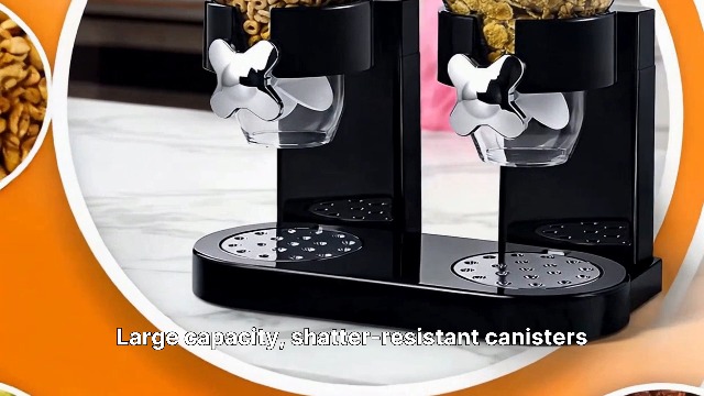Double Two Cereal Storage Dispenser – Kitchen Pantry Rice Grain Dry Food Container-1083140