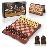 ColorGo Magnetic Travel Chess Set, Portable Mini Chess Board Game for Adults and Kids