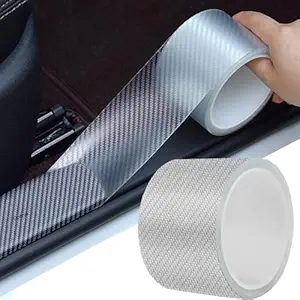 Openja Metal Universal Car Door Edge Guard Door Sill Protector, Automotive Anti-Collision Strip For Car Door Edge/Front And Rear Bumper/Door Sill Protector. (Tranparent, 2 Inches*5 Meters)