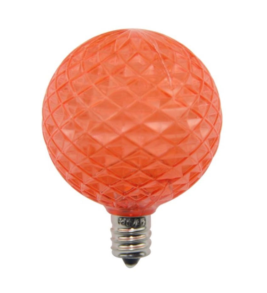 Norman Lamps LEDG50E12-AMBER Christmas LED Bulb 2 Diameter E12 Base
