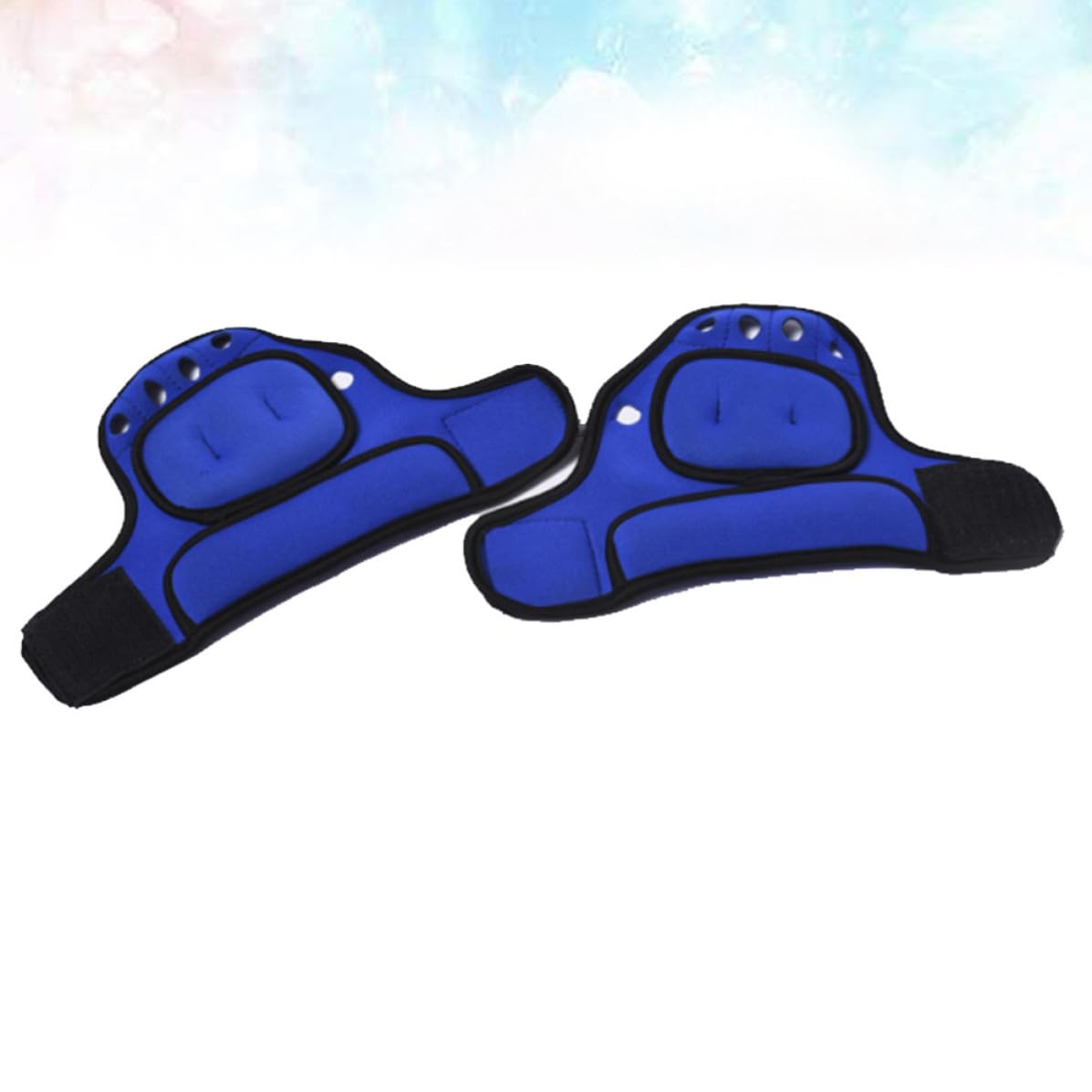 SEWACC Guantes Peso Guante de Entrenamiento de Resistencia 1kg Azul de Poliéster y Arena, para Jogging y Ejercicio Físico, para Hombre y Mujer